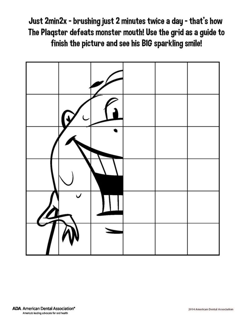 complete the face graphic